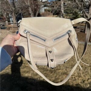 Botkier Trigger Saddle Bag Leather Purse Zippers, Buckles & Studs
Color Stone